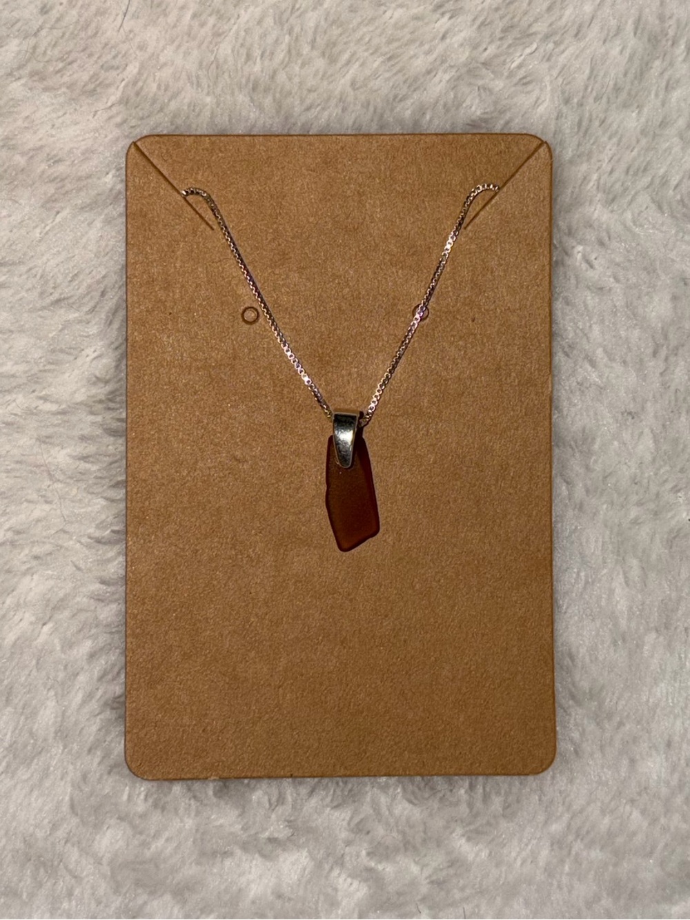 Handmade Rhode Island sea glass necklace 🌊